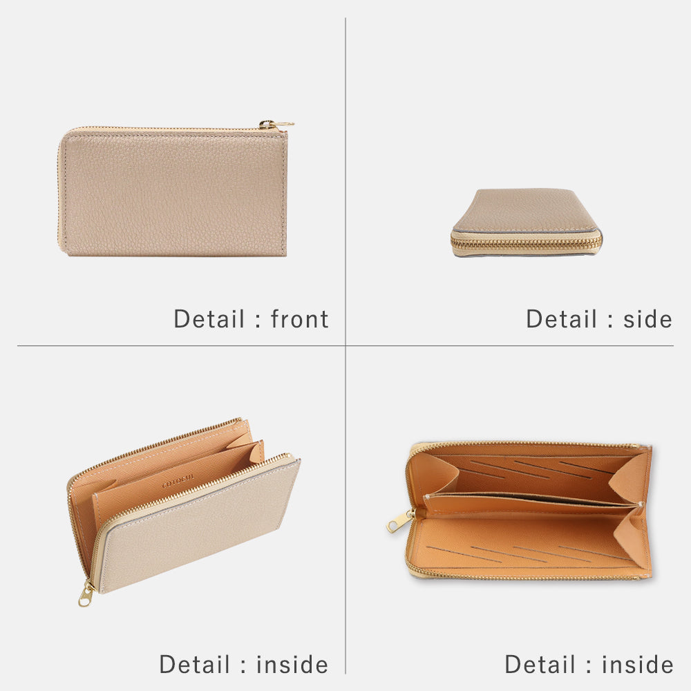 Foil Leather - Small Long Wallet