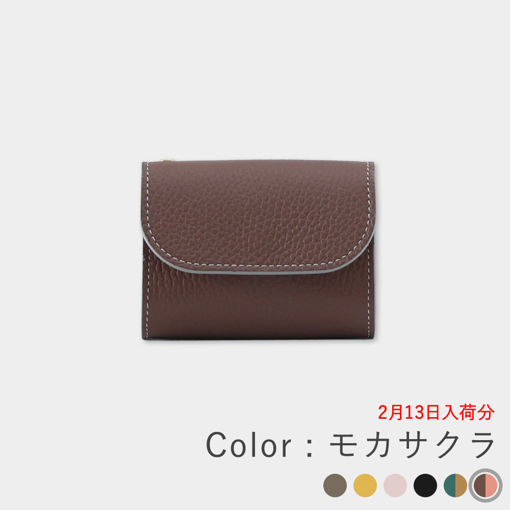 COTOCUL コトカル　ミニ財布　グレージュ　イタリアンレザー　本革★ ミニ財布 レディース 本革 COTOCUL（コトカル）/ イタリアンレザー