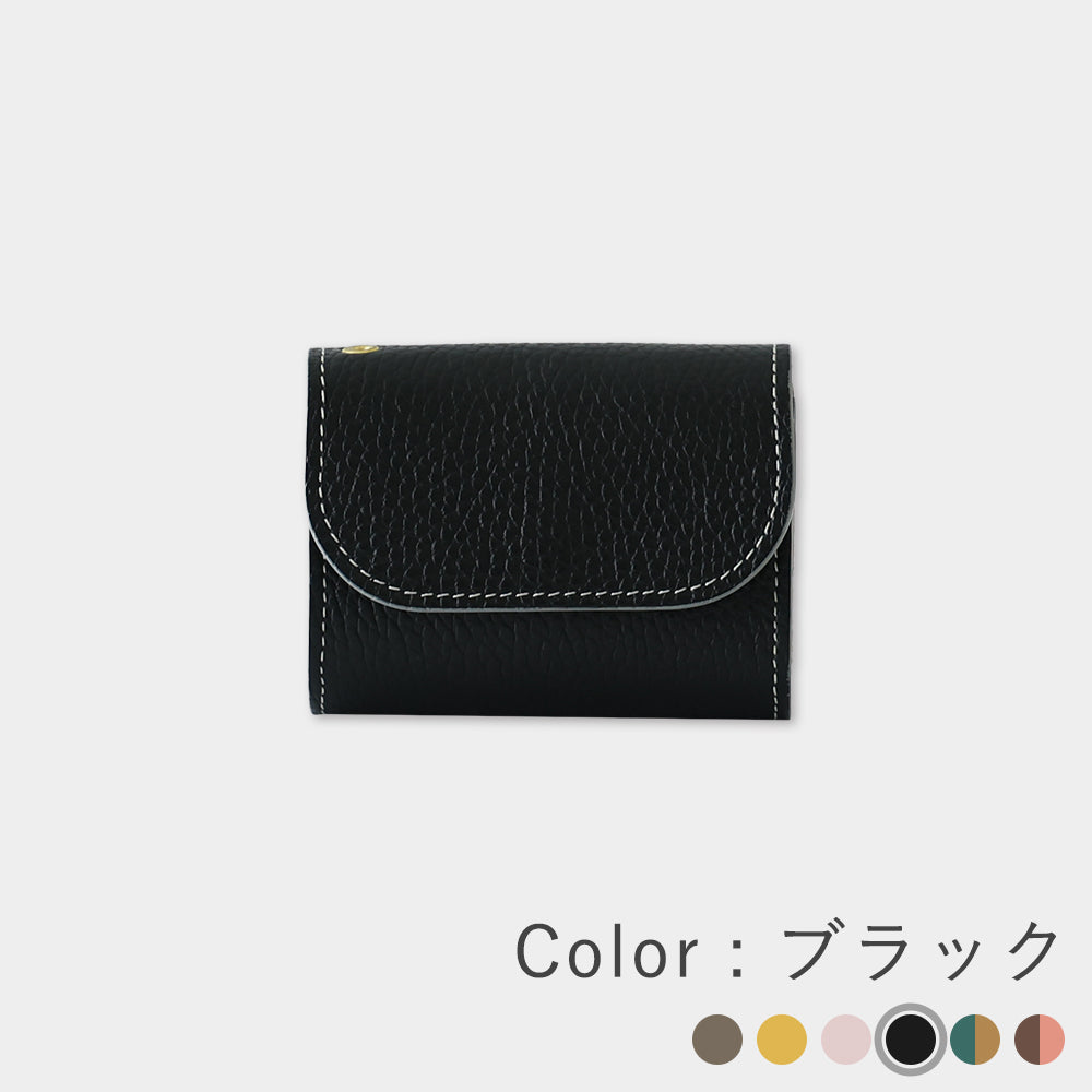 COTOCUL イタリアンレザー　ブラックブラック　　ミニ財布 COTOCUL（コトカル） 進化版イタリアン ミニ財布 レディース 本革
