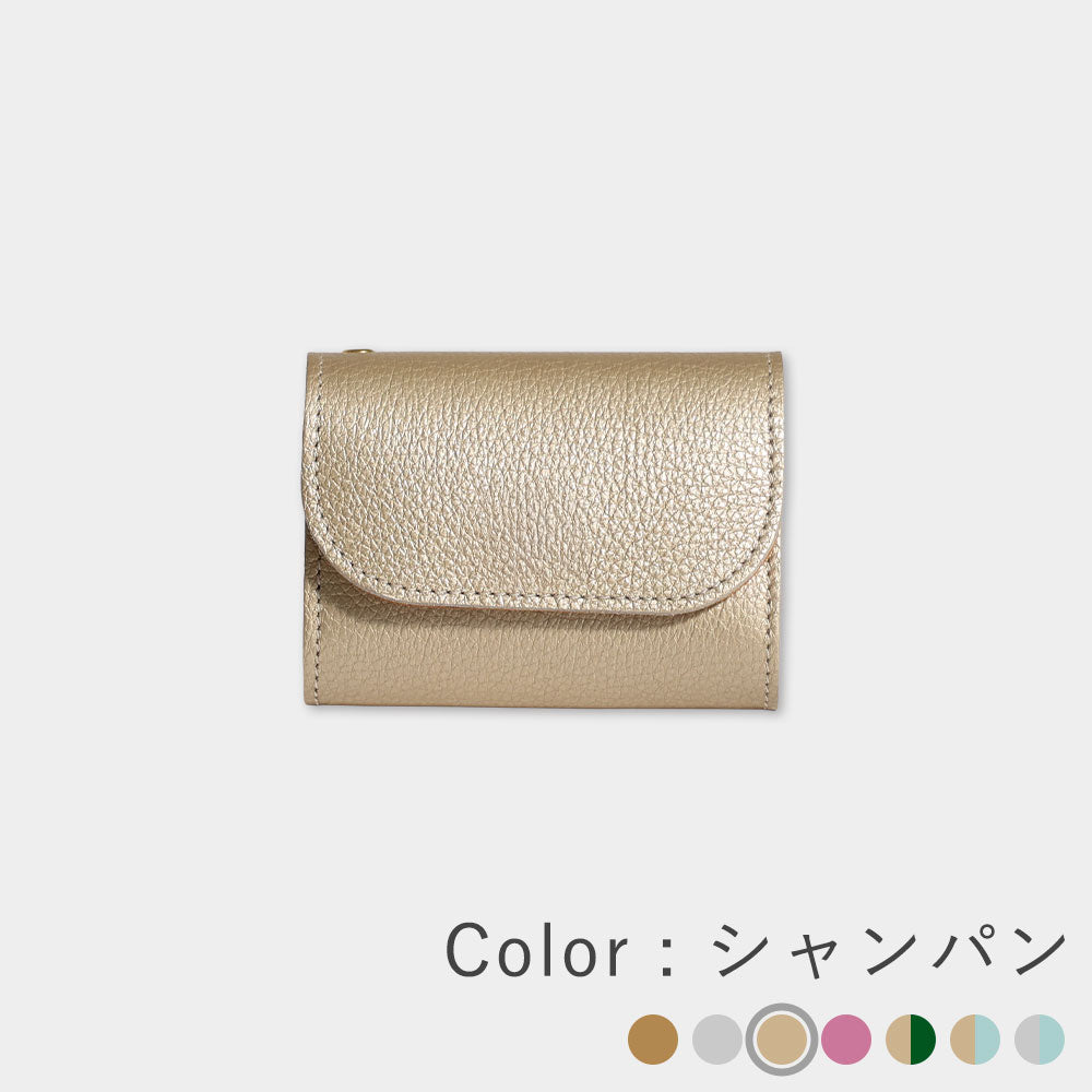 ミニ財布 レディース 開運 本革 COTOCUL（コトカル）/ 箔レザー