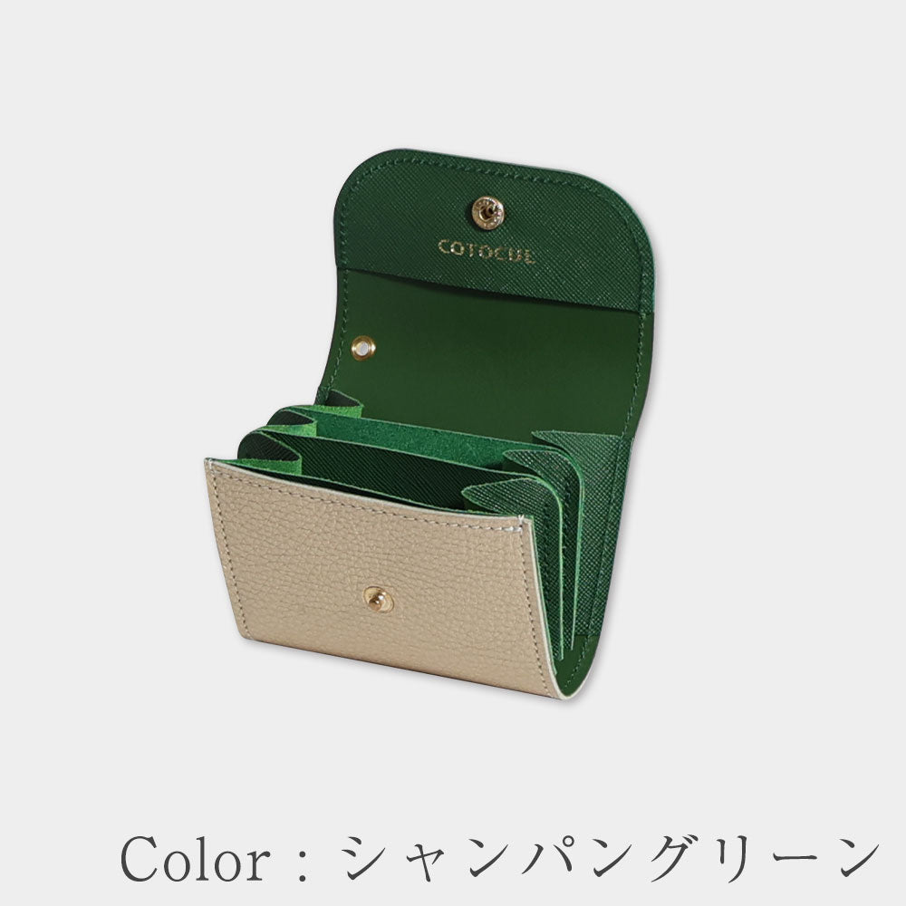 ミニ財布 レディース 開運 本革 COTOCUL（コトカル）/ 箔レザー