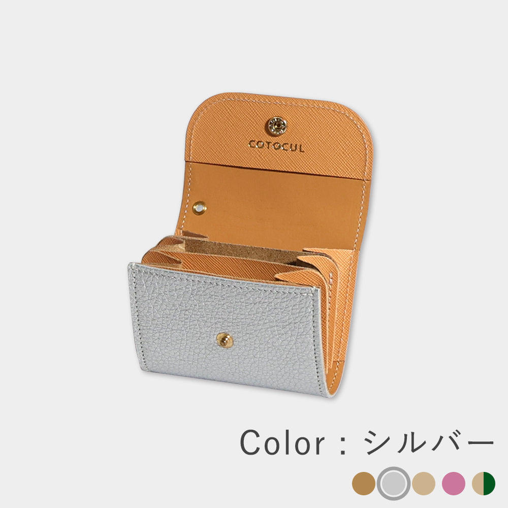 ミニ財布 レディース 開運 本革 COTOCUL（コトカル）/ 箔レザー