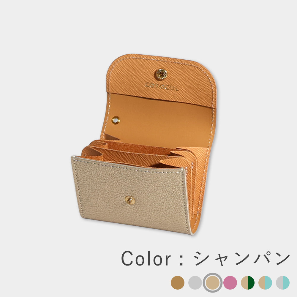 ミニ財布 レディース 開運 本革 COTOCUL（コトカル）/ 箔レザー