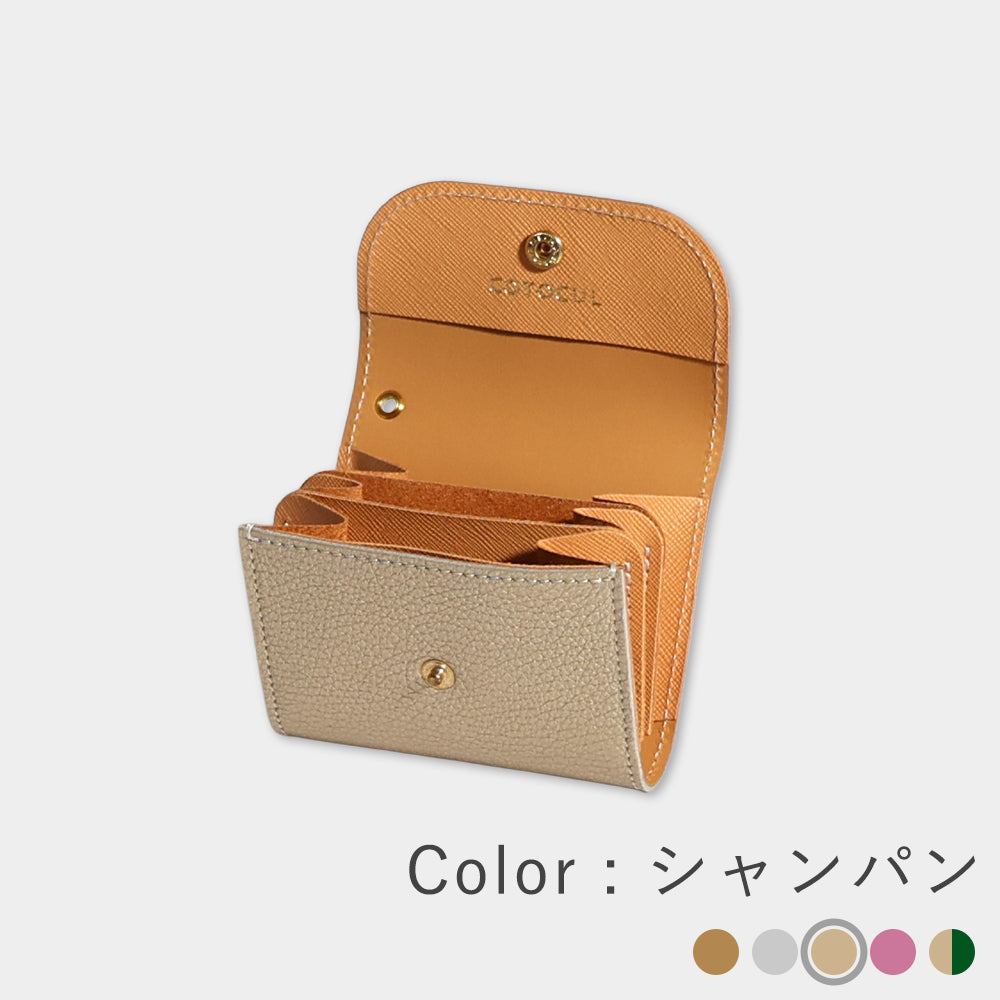 新品・未使用◎COTOCUL ミニ財布 ミニ財布 レディース 開運 本革 COTOCUL（コトカル）/ 箔レザー