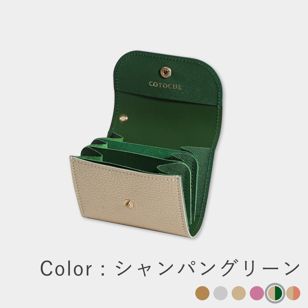 ミニ財布 レディース 開運 本革 COTOCUL（コトカル）/ 箔レザー
