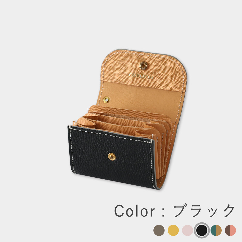 【美品】COTOCULコトカル ミニ財布　本革 COTOCUL（コトカル） 進化版イタリアン ミニ財布 レディース 本革