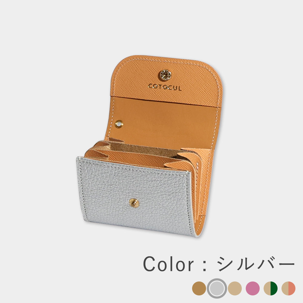 ミニ財布 レディース 開運 本革 COTOCUL（コトカル）/ 箔レザー
