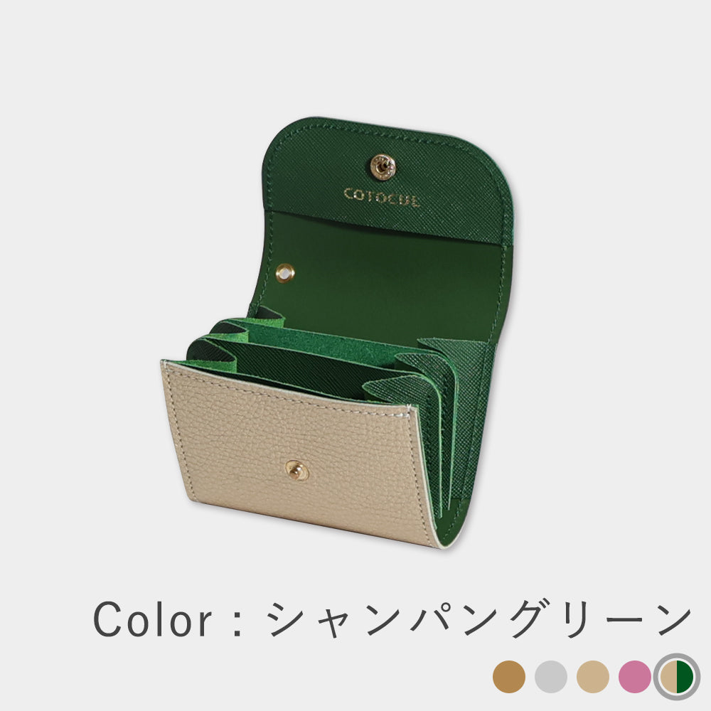 ミニ財布 レディース 開運 本革 COTOCUL（コトカル）/ 箔レザー
