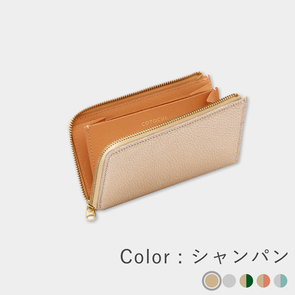 長財布 レディース 開運 コンパクト 本革 COTOCUL（コトカル）/ 箔