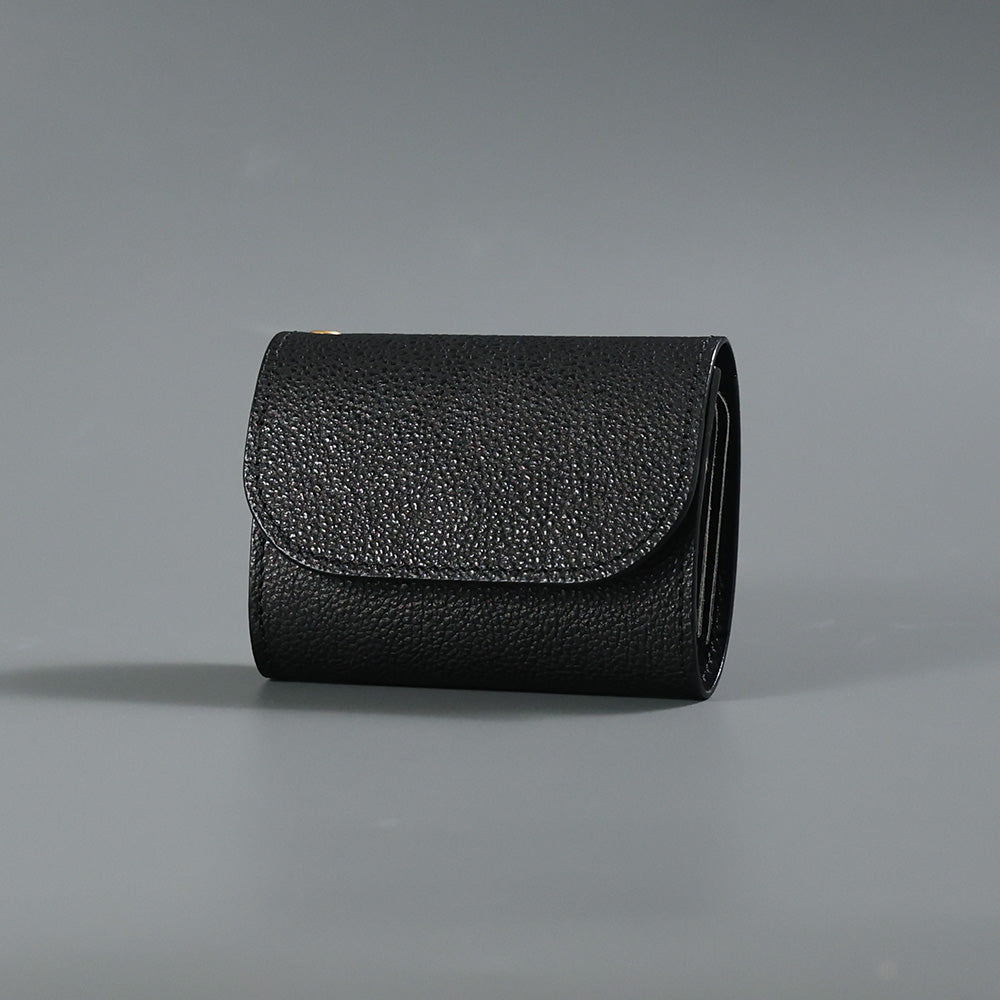 黒桟革 - ミニ財布